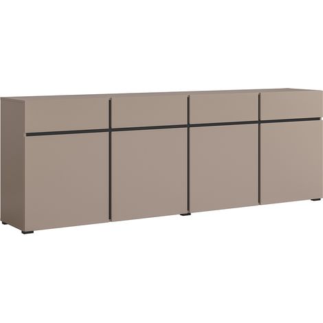 Buffet 4 ante 4 cassetti Lilia talpa 78,5cm (1/5)