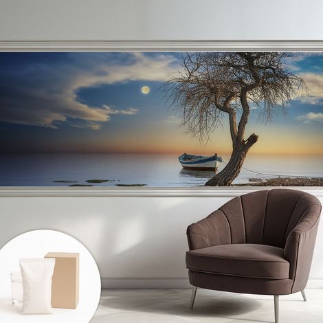 Carta Da Parati - Non Tessuto - Con Colla Inclusa - Per Interni - Ecologica - Con Ingresso - Soggiorno Un paesaggio tranquillo 250x104 cm (1/5)