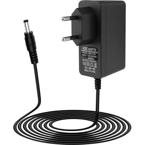 Universal AC Adapter 12V 1A AC/DC 100-240V 50/60Hz 12V 1A Power Supply with 5.5x2.5mm Jack Plug Compatible TV Box, LED, Router, Camera, USB Hub, Speaker, Electrical Devices (1/5)