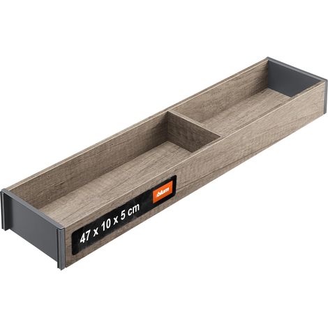 Organiseur de tiroir Décor bois 47×10×5 cm Chêne Nebraska (1/5)