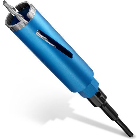 M22 Foret Diamanté Ø52/L200mm av. Adaptateur SDS PLUS, Couronne Carotteuse (1/5)