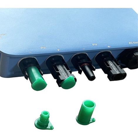 Tappi antipolvere per connettori fotovoltaici (5 paia) Tappi antipolvere per connettori fotovoltaici MC4 Tappi di tenuta e tappi antipolvere impermeabili (1/5)
