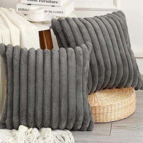 Taie Oreiller - 45x45 cm - Réversible - Fermeture Éclair Invisible - Lot de 2 (1/5)