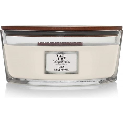 Woodwick Ellipse bougie parfumée blanc 4536 g