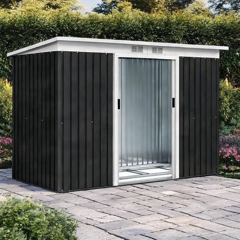 Abri de jardin en acciaio galvanizzato PP 280 x 130 x 172 cm (1/5)
