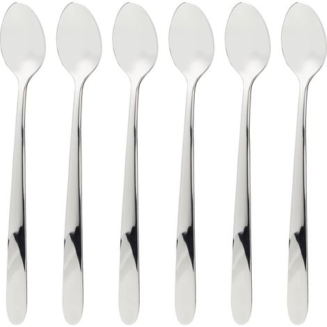Villeroy & Boch Daily Line Set di Cucchiai da Long Drink, 6 Pezzi, Acciaio (1/4)