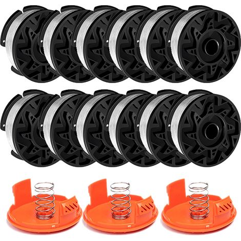 Bobine de rechange débroussailleuse AF-100, fil transparent 0.065 pouce, corde nylon 30 pieds, pour taille-herbe à fil (1/4)