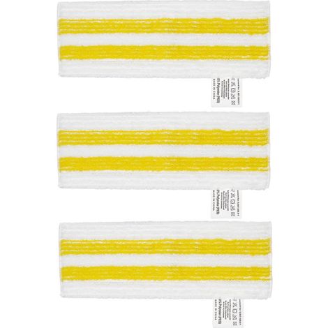 Set mit 3 Flachmopp-Aufsätzen für Kärcher Easyfix SC1 SC2 SC3 SC4 SC5 SV7 Dampfmopps, aus Mikrofaser (1/4)