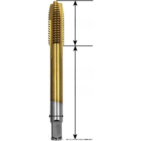 Jeu de 7 tarauds à pointe en acier rapide M3-M12 pour trous traversants et filetages internes (M8 simple [16g]) (1/5)