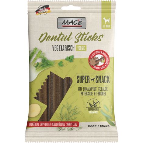Mac's Dog Zahnpflegestick Hundeleckerli 180 g - Vegetarisch (1/3)
