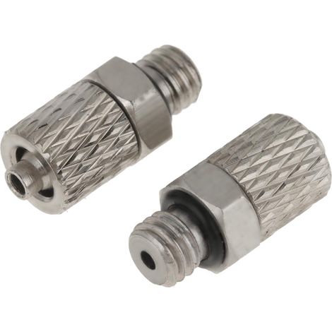 Lot de 20 mini raccords pneumatiques M5 4 mm, connecteurs mâles droits, raccords rapides pour tuyau d'air. (1/5)