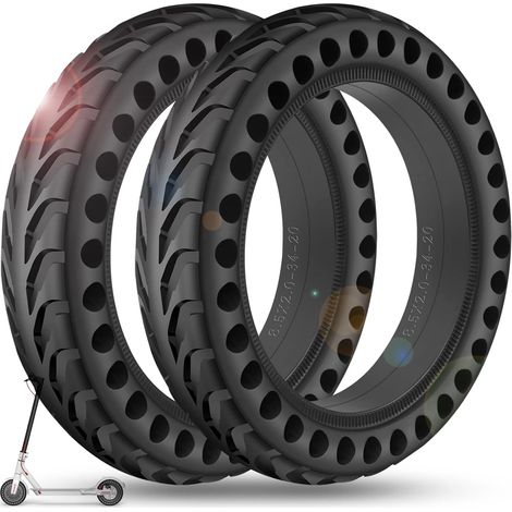 8,5 Pouces Pneu Plein pour Trotinette Electrique, 8 1/2 x 2 Roue, 50/75-6.1 Pneus pour M365 / M365 Pro / 1S / Pro 2/3 / 3 Lite/Essential et Tous Les Roues de Scooter de 8.5 Pouces (1/5)