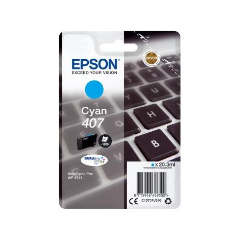 Epson WF-4745 cartuccia d'inchiostro 1 pz Originale Resa elevata (XL) Ciano (1/2)