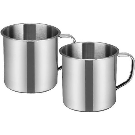 Mehrzweck-Wasserbecher aus Edelstahl für Kindergartenkinder-6.50X6.50X5.50CM-Silver (1/3)
