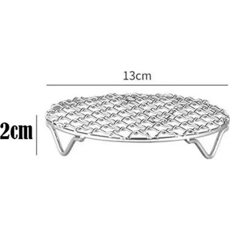 Grille ronde pour friteuse à air chaud et pâtisserie avec base (1/5)