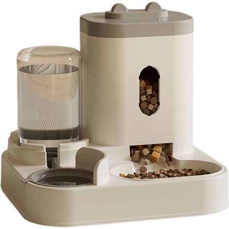 Distributeur Croquettes Chat/de Nourriture , Distributeur Automatique d'aliments et d'eau Animaux de Compagnie de Petite (1/5)