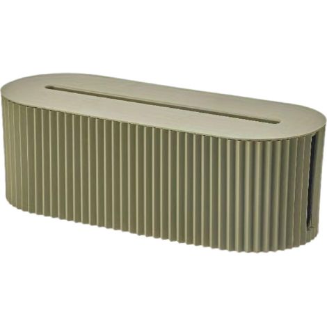 Boîte de gestion des câbles - 1 Pièce - ABS Robuste - Cache Prises et Fils - Bureau Salon TV - Noir Blanc Gris Beige (1/5)