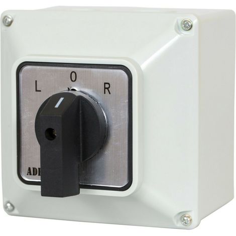 Universal-Nockenschalter L-0-R Drehschalter im Gehäuse 16A 230/400V 3 Phasen 3 Positionen IP65