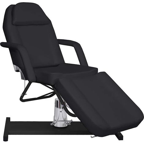 vidaXL Table de massage Noir 180x62x(87-112) cm (1/5)