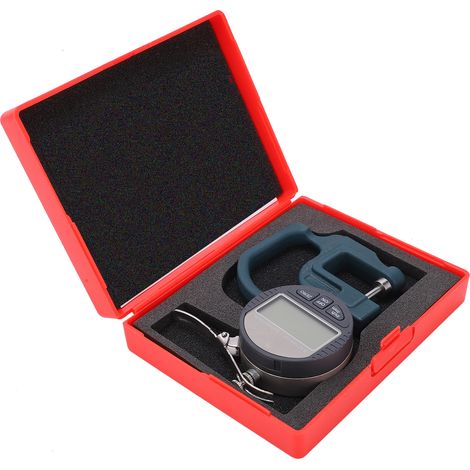 Elektronisches Dickenmessgerät 0–12,7 mm, digitales Dickenmikrometer 0,01 mm zur Messung von Leder (1/5)
