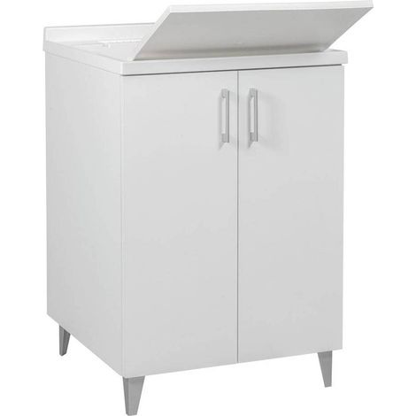 MOBILE LAVATOIO DOPPIA ANTA 'WOODY TOP' cm 60 x 50 x h.87