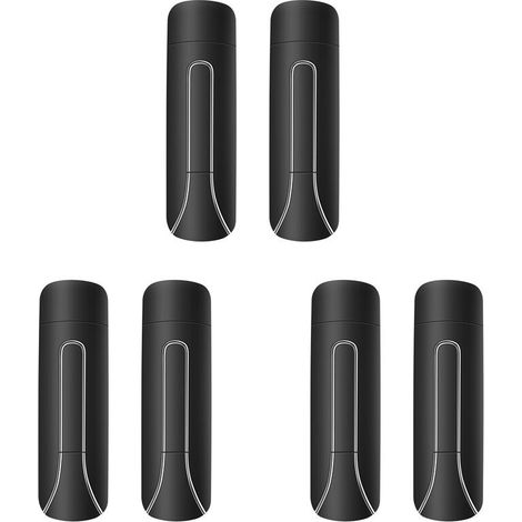Dispensador de baño de plástico de 6 piezas para montaje en pared, botella de 350 ml para jabón líquido, gel de ducha, detergente y champú, ideal para cocina y hotel.