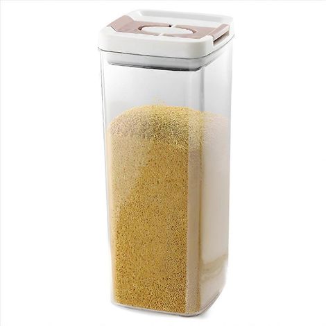 Hermétique plastique bocal couvercle parent carré hermétique rangement bocal rapide Pull couvercle design aliments (1/5)