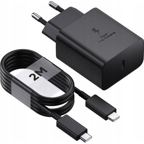 SET FAST PD 45W WANDLADEGERÄT + IPHONE-KABEL 200cm Koanni