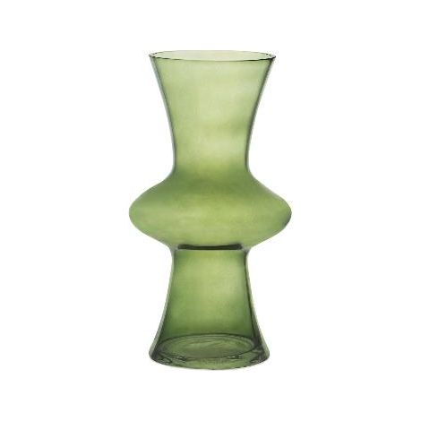 ANDREA HOUSE CR72156 Florero Cristal Verde 16X16X30Cm - ref: CR72156