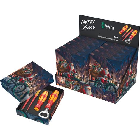 Wera Kraftform Kompakt Christmas 2024 VDE Schraubendreher Set + Flaschenöffner (1/5)