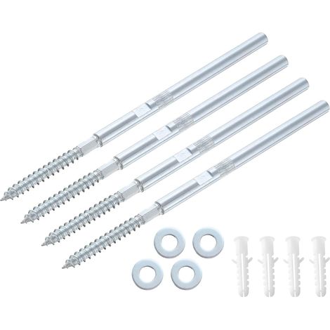 4 pcs Flottant Étagère Supports Métal Caché Étagère Soutien Supports 8 x 100mm Invisible Étagère Supports avec Vis pour Flottant Bois Étagères (1/5)