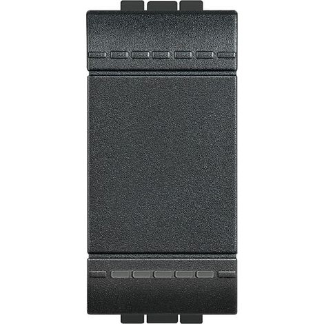 Conmutador Livinglight 16A borne auto 1 módulo Antracita L4003A (1/2)
