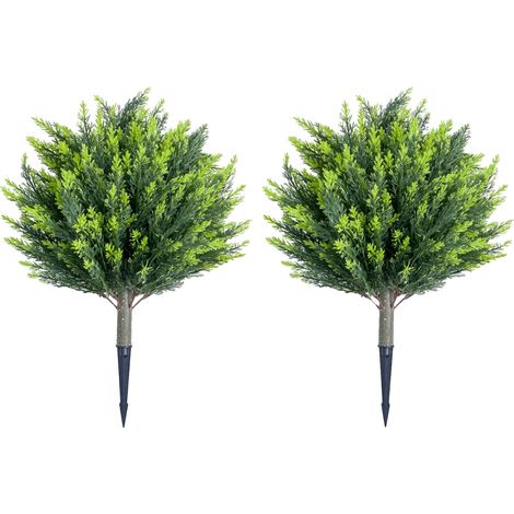 Árboles de topiario en forma de bola, plantas artificiales, decoración para interiores y exteriores, C-2 piezas (1/2)