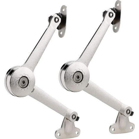 Hinged Lid Stand with Hinged Lid, Kitchen Rack 40 lbs/2 Pack, 360 Degree Free Stop Support Bar (1/5)