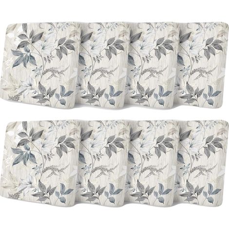 Funda de cojín para sofá de patio, diseño floral, juego de varias fundas, A (1/2)