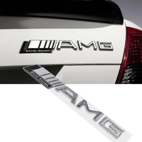 AMG Black Series Chrom-Kofferraumemblem zum Aufkleben für alle Mercedes-AMG-Modelle