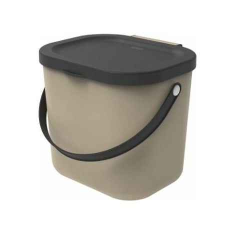 Pattumiera per Raccolta Differenziata Albula Rotho Cappuccino 6LT (1/2)