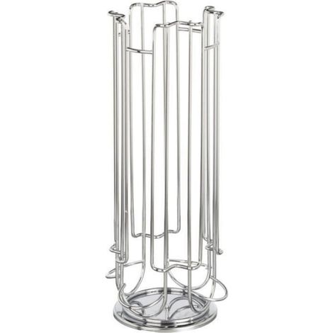 Porte-Capsules - 24 Emplacements - Pour Capsules Dolce Gusto - Acier Chromé - Rangement Café (1/4)