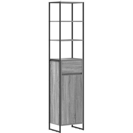 Maison Exclusive - Cabinet de salle de bain Gris Sonoma 40 x 30 x 180 cm