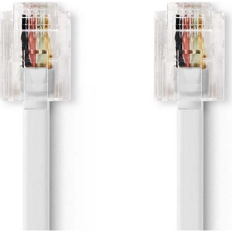 Cable de telecomunicaciones rj11 macho rj11 macho 500 metros diseno de cable plano tipo de cable rj11 transparente blanco