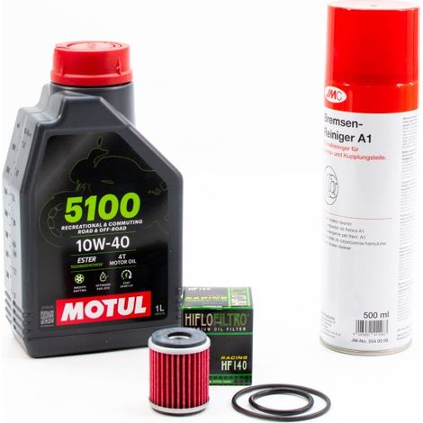 Kit Entretien Vidange pour YAMAHA MT-125 de 2014 à 2024 - MOTUL 5100 10W40 1L