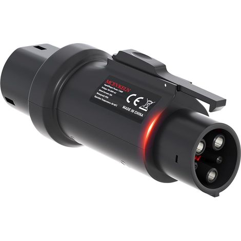 Adaptateur de Câble de Charge Type2 vers Type1 Véhicules électriques 16/32A Connecteur de Chargeur (IEC62196 Câble de Charge à SAE J1772), Compatible avec Auto Standard Américaines (1/5)