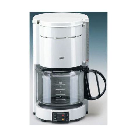 Braun Cafetière Élégante blanche 10 tasses 1000 W