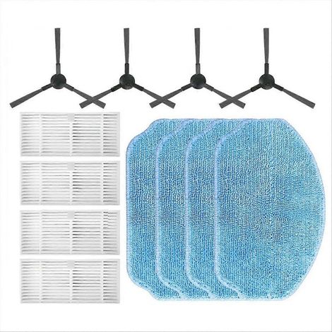 Accessoires pour aspirateur robot Mamibot Provac Titan : brosse latérale, filtre HEPA, chiffons de nettoyage, Spar (1/5)