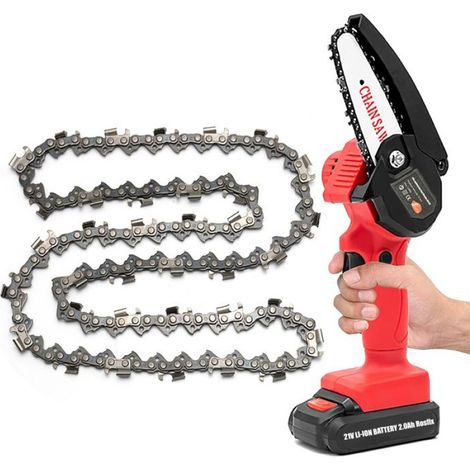 Chaine De Tronconneuse - 8 Pouces - Pas 3/8 Pouces - 48 Maillons - Pour Mini Scie Electrique