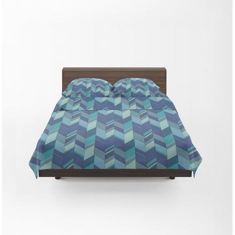 Parure de Lit avec 1 Drap Housse 125x200 Coton 100% Percalle Frais Respirant Surmatelas Haut 30 cm, 1 Taie Oreiller 50x80 et 1 Drap Plat 180x280 pour Linge de Lit (1/5)