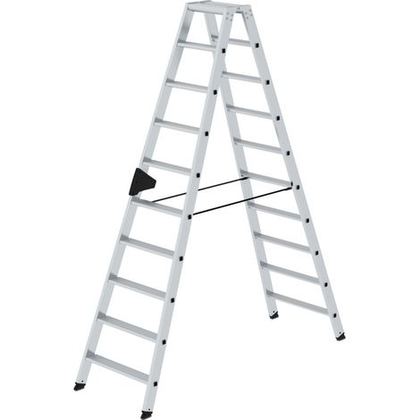 MUNK Stehleiter mit ergo-pad beidseitig begehbar 2x10 Stufen (1/5)