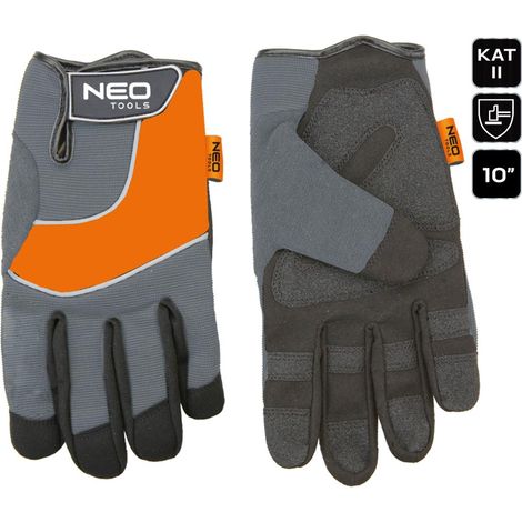 Arbeitshandschuhe, Kunstleder, PVC-Einsätze, 10 Zoll (1/5)