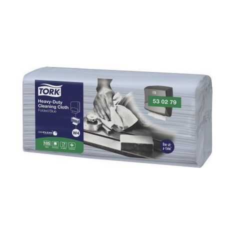 Reinigungstücher Tork w4 robust saugfähig blau (1/2)