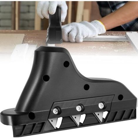 Rabot d'Angle Triple Rabot Plaquiste à Chanfreiner 3 Lames Trapèzes 52/0,50 mm (1/4)